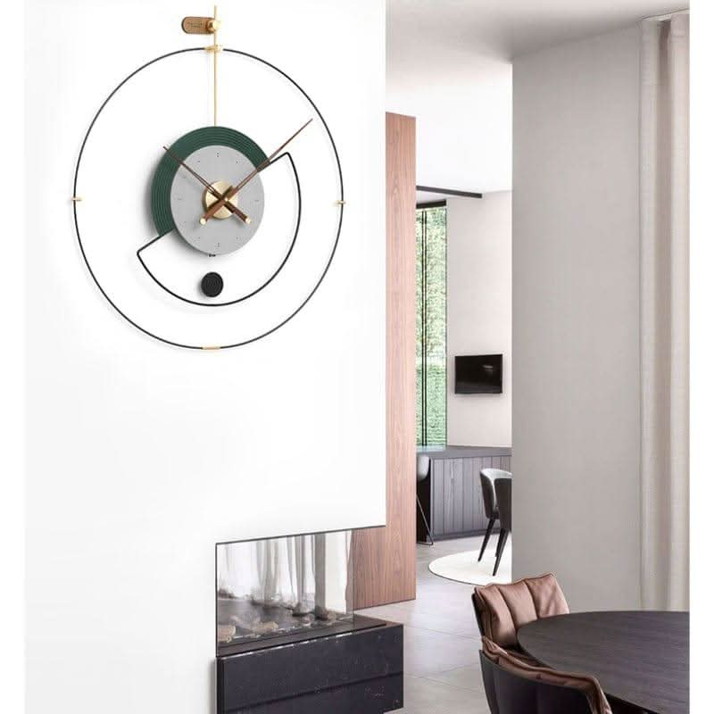 ZEPHYRA Veredelte Metallrahmen-Wanduhr Mit leisem Quarzwerk Und Moderne Gestaltung