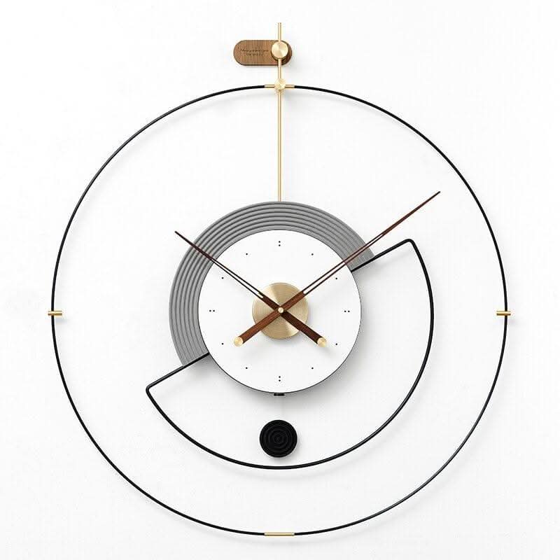 ZEPHYRA Veredelte Metallrahmen-Wanduhr Mit leisem Quarzwerk Und Moderne Gestaltung