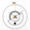 ZEPHYRA Veredelte Metallrahmen-Wanduhr Mit leisem Quarzwerk Und Moderne Gestaltung