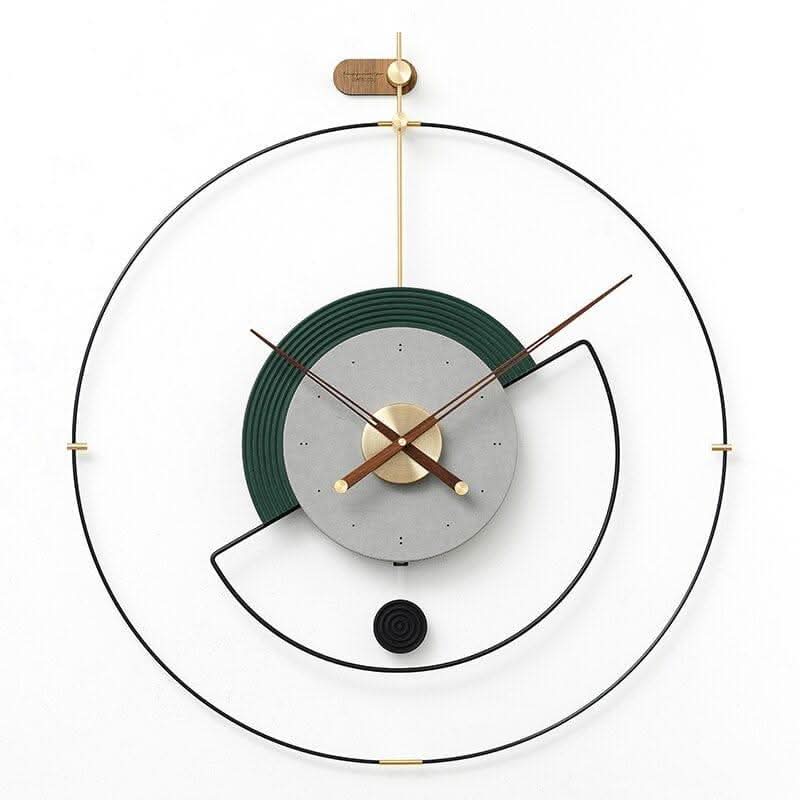ZEPHYRA Veredelte Metallrahmen-Wanduhr Mit leisem Quarzwerk Und Moderne Gestaltung