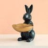 NORELIA Kaninchen Skulpturen Schale Einzigartige Harzdeko Zuhause
