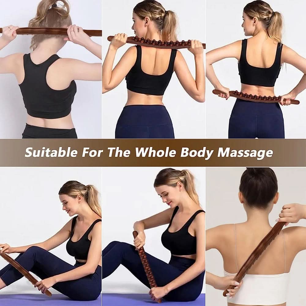Holzkomfort Profi – Gua Sha Massagestab Aus Holz Für Muskelentspannung (60 cm)