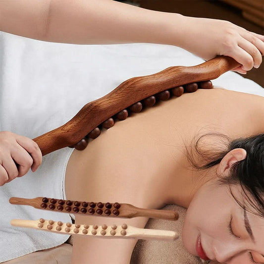 Holzkomfort Profi – Gua Sha Massagestab Aus Holz Für Muskelentspannung (60 cm)