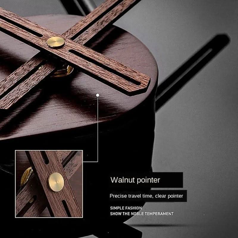 Lavendra Wanduhr Geometrische Gestaltung Modernes Metall Holz Präzision