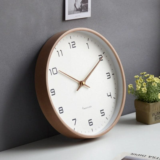 NordischeZeit Holz Wand Uhr – Stilles Skandinavisches Gestaltung Für Friedliche Wohnräume