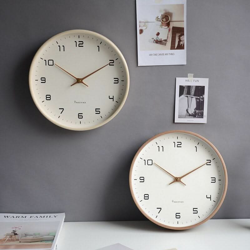 NordischeZeit Holz Wand Uhr – Stilles Skandinavisches Gestaltung Für Friedliche Wohnräume
