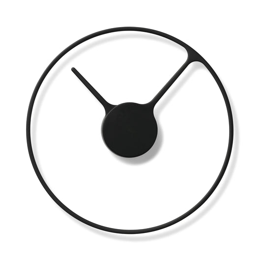 Stelton Time Wanduhr Ø 30cm, Schwarz