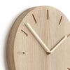 Watch:Out Wanduhr Eiche, Eiche-Messing