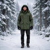 GletscherBekleidung – Wärmender Parka Mit Winddichter Fleece-Fütterung
