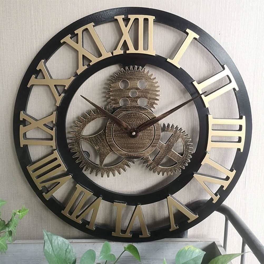 Elorine - Retro Steampunk Wanduhr
