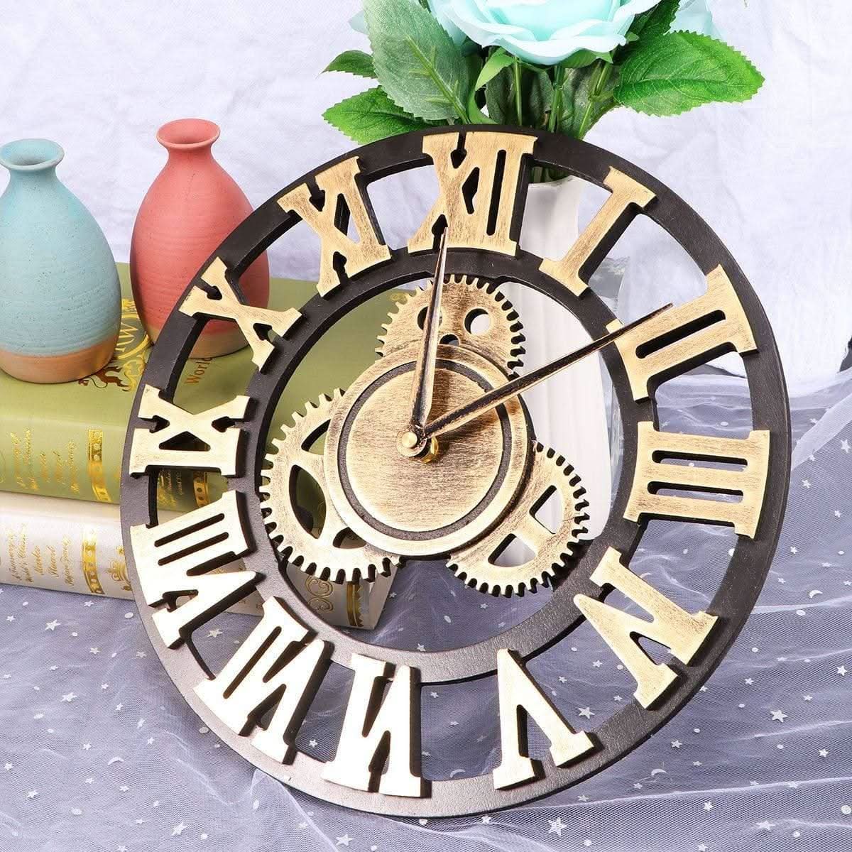 Elorine - Retro Steampunk Wanduhr