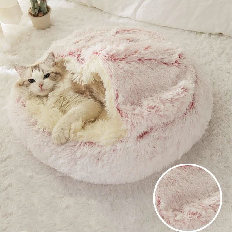 Luxus Paar Tier Bett – Kuscheliges Haustierbett mit Rundumschutz & Geborgenheit