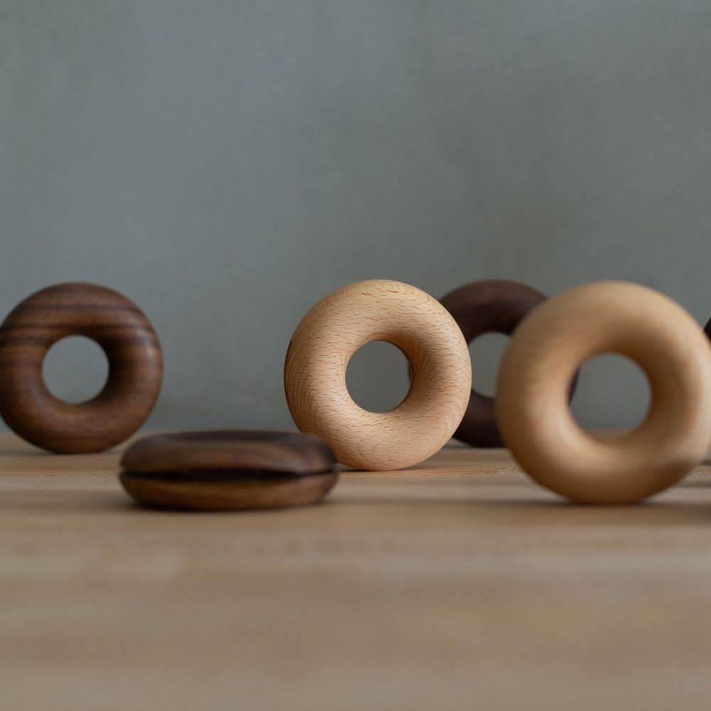 ZELLIX Umweltfreundliche Holz-Donut-Clips Beutelverschluss