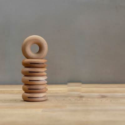 ZELLIX Umweltfreundliche Holz-Donut-Clips Beutelverschluss