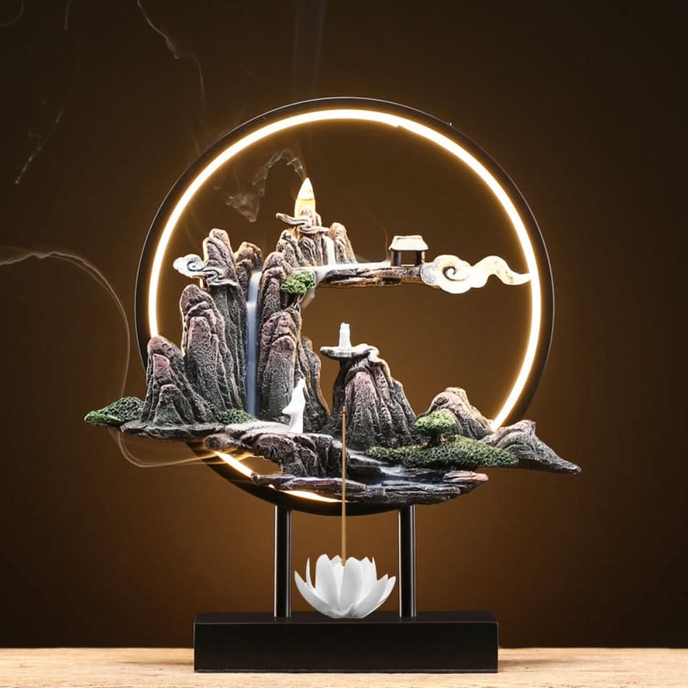 Essentra LED Wasserfall Räucherstäbchenbrenner Lampe