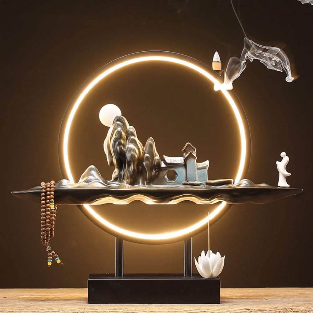 Essentra LED Wasserfall Räucherstäbchenbrenner Lampe