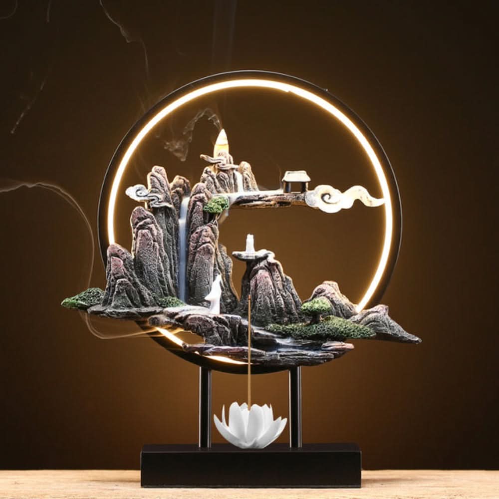 Essentra LED Wasserfall Räucherstäbchenbrenner Lampe