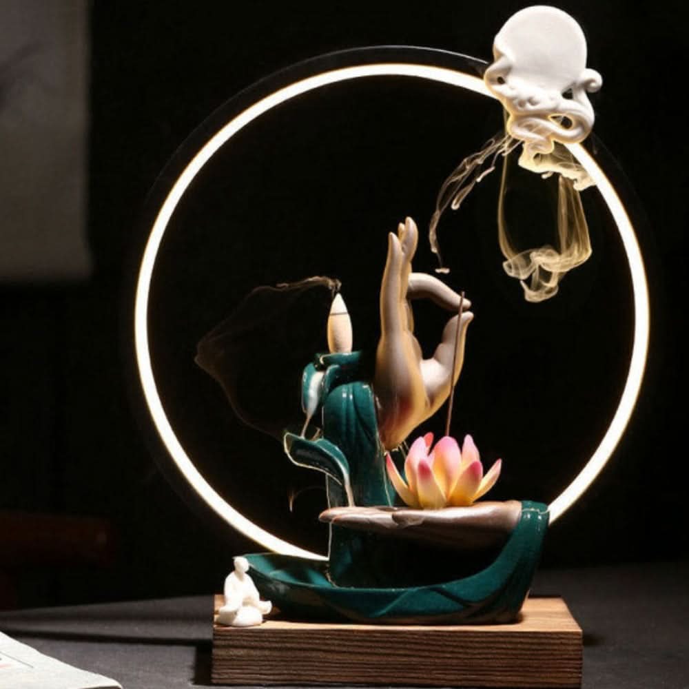 Essentra LED Wasserfall Räucherstäbchenbrenner Lampe