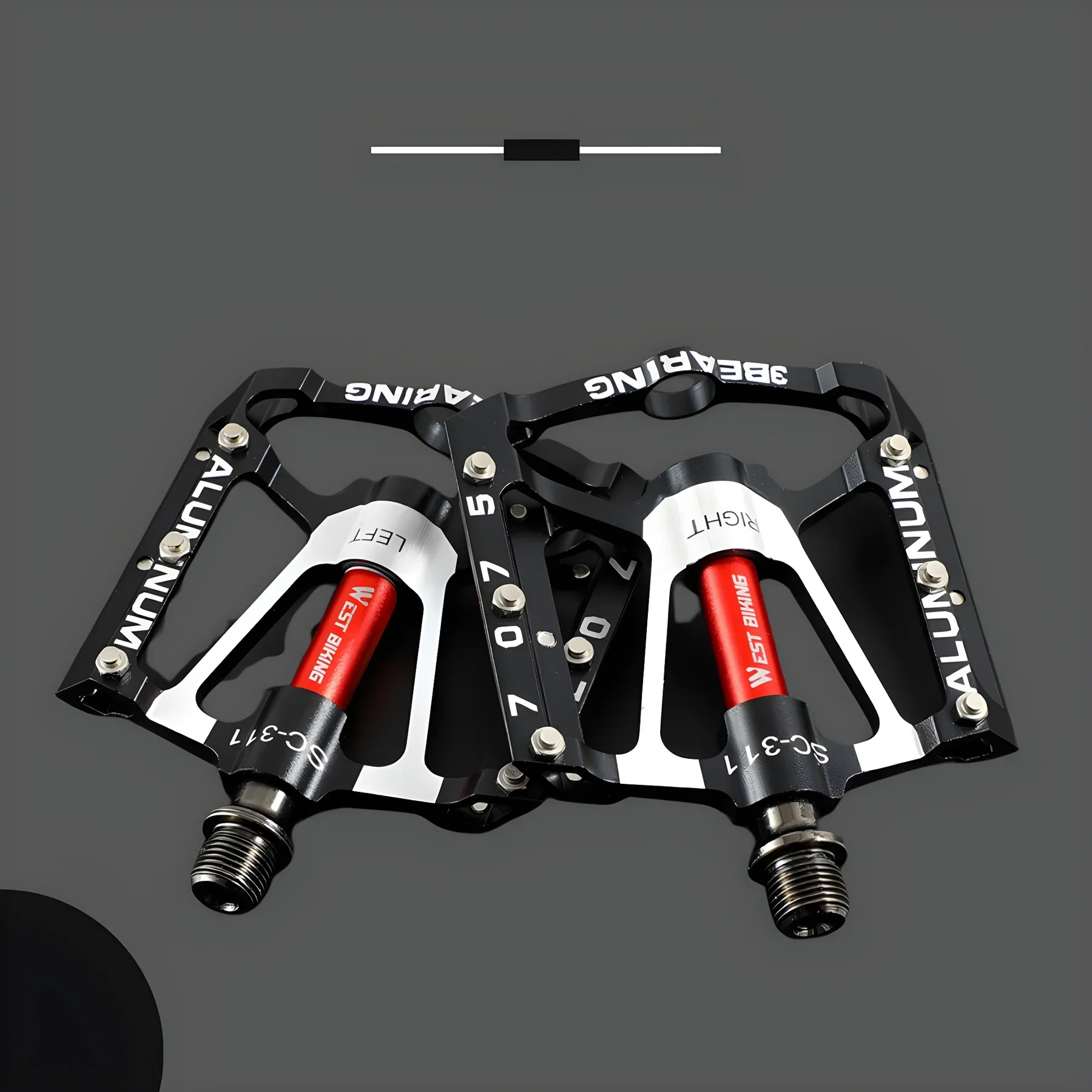 Robuste Leichtmetall Fahrradpedale Mit Rutschfestem Grip