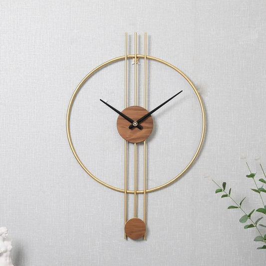 ZORIELLE Skyline Wanduhr Metallrahmen Minimalistisches Design Wohnaccessoire