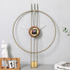 ZORIELLE Skyline Wanduhr Metallrahmen Minimalistisches Design Wohnaccessoire