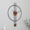 ZORIELLE Skyline Wanduhr Metallrahmen Minimalistisches Design Wohnaccessoire