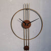 ZORIELLE Skyline Wanduhr Metallrahmen Minimalistisches Design Wohnaccessoire