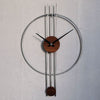 ZORIELLE Skyline Wanduhr Metallrahmen Minimalistisches Design Wohnaccessoire