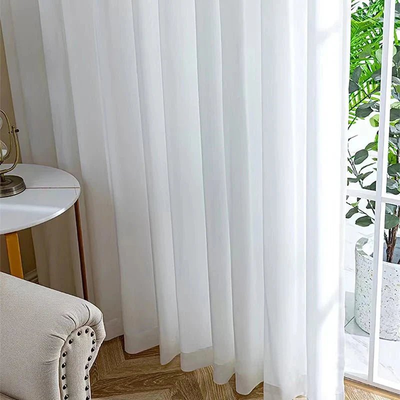 CALORIA – Elegante Tüll Gardinen fürs Wohnzimmer