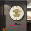 FIORAELLE Goldene Blüten-Wanduhr Walnusskupfer Elegantes Kunstvolles Design