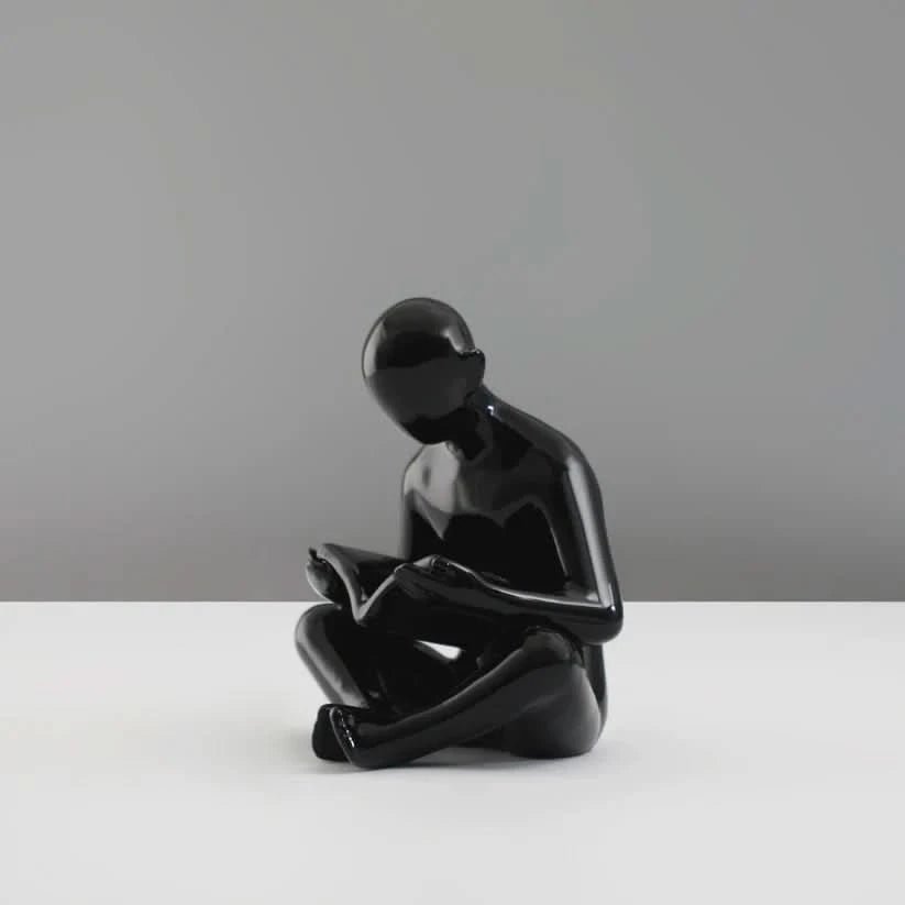 Liam - Kreative Buchstütze Mit Lesender Mann-Skulptur