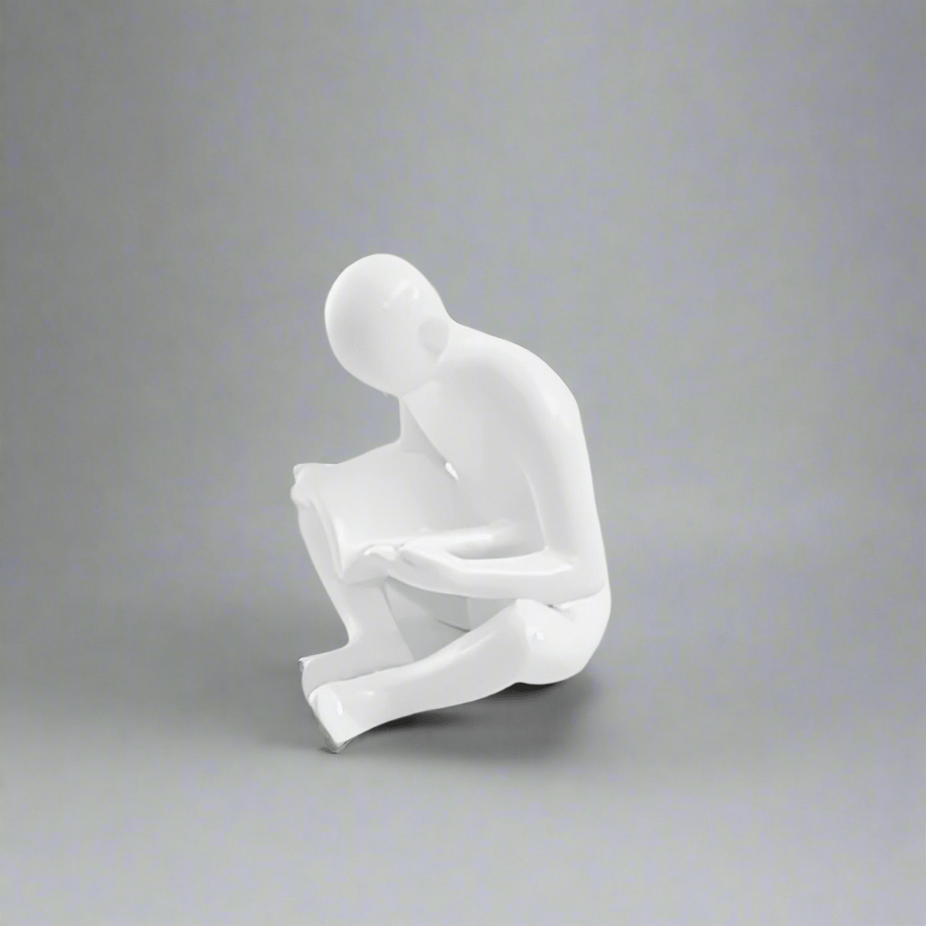 Liam - Kreative Buchstütze Mit Lesender Mann-Skulptur