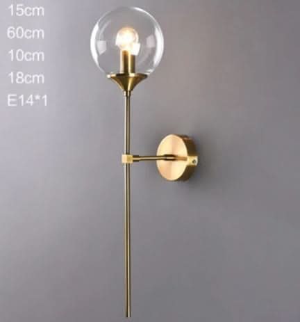Celesti Wandlampe Modernes Glasstein Und Eisen Beleuchtung