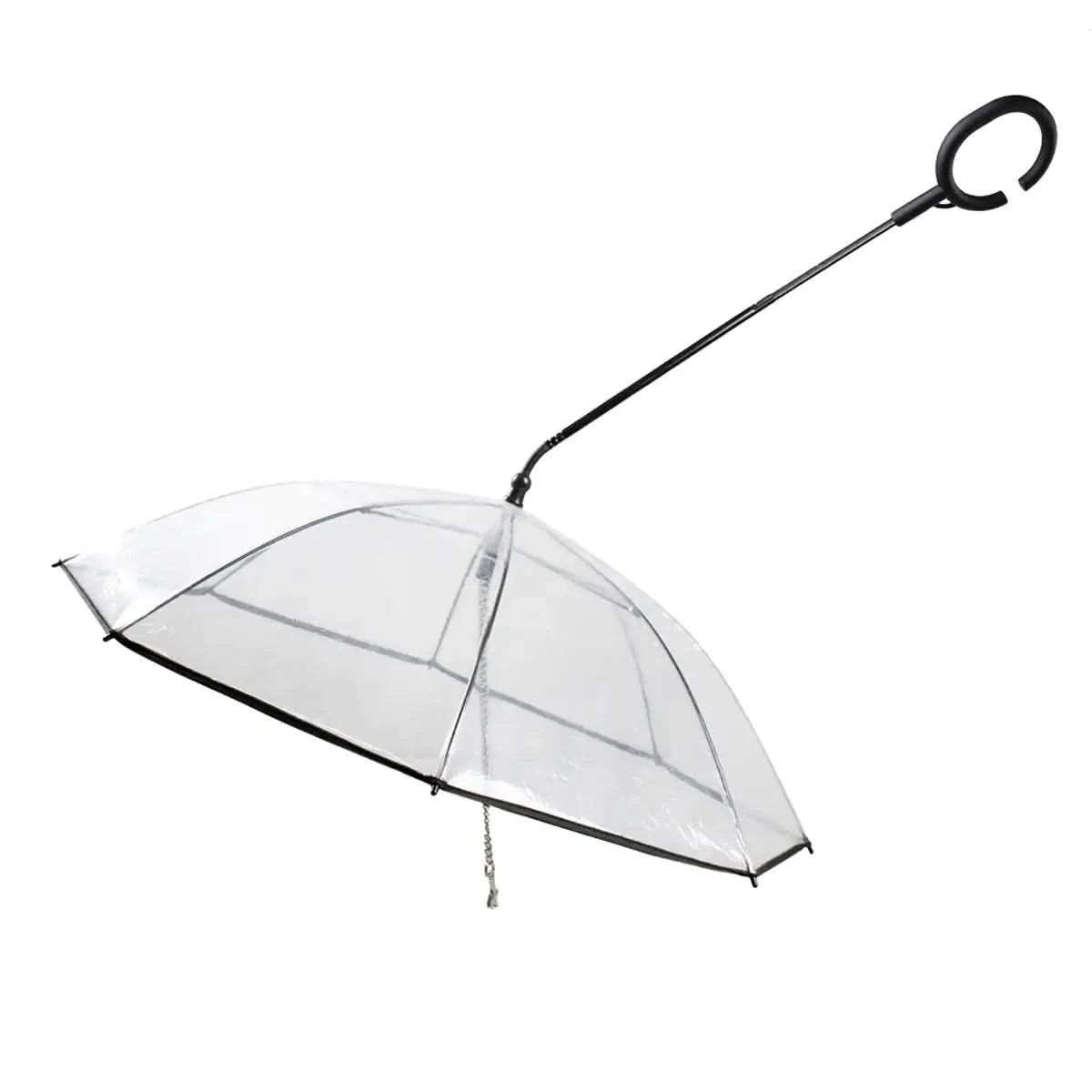 RegenSchutz Regenschirm – Transparenter Hundeschirm für Trockene Spaziergänge bei Regen