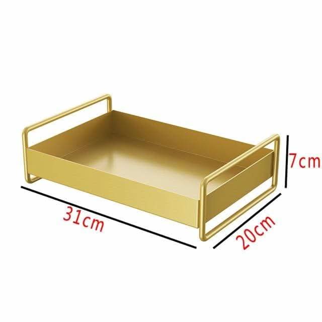 LUXTRAY – Luxuriöses Metall-Organisator-Tablett