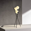 DAPHNE Opal Kugel Stehlampe Schwarzer Metallrahmen Drei Opalglaskugeln Modernes Design