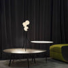 DAPHNE Opal Kugel Stehlampe Schwarzer Metallrahmen Drei Opalglaskugeln Modernes Design