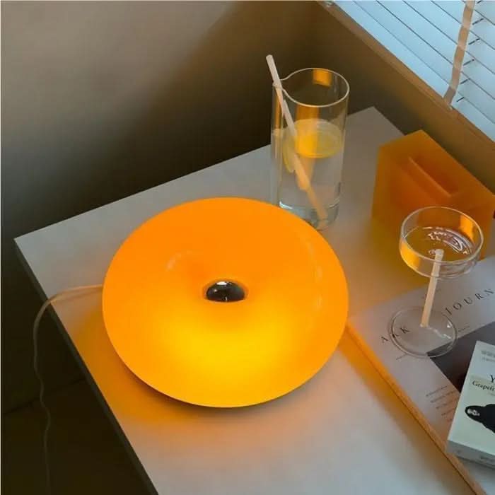 Moderne Donut Tisch Lampe – Stilvolle Donut Tisch Lampe Mit Berührung-Dimmer & 3 Lichtfarben