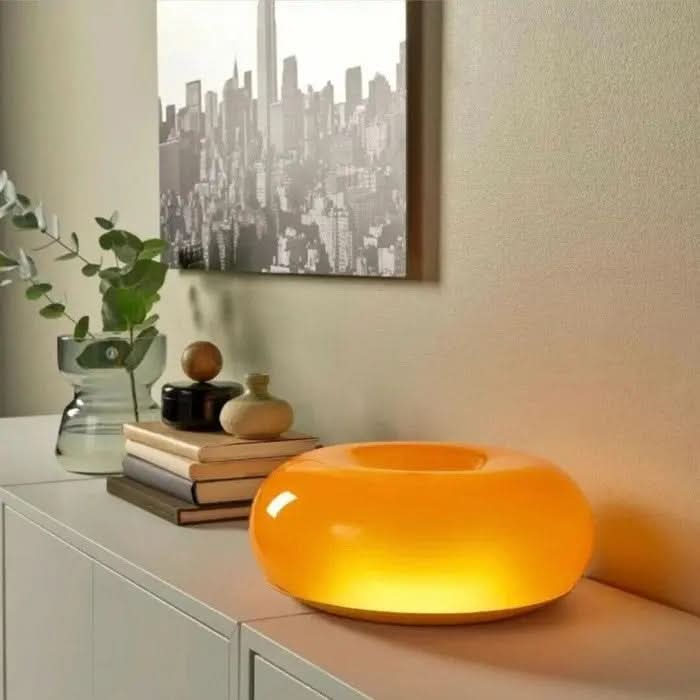 Moderne Donut Tisch Lampe – Stilvolle Donut Tisch Lampe Mit Berührung-Dimmer & 3 Lichtfarben