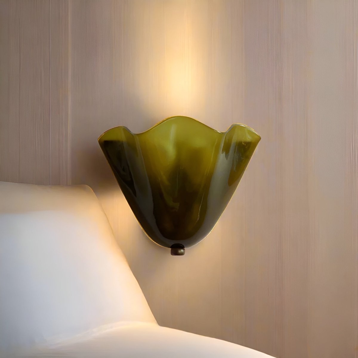 Retroglanz – Retro Buntglas LED Wandlampe