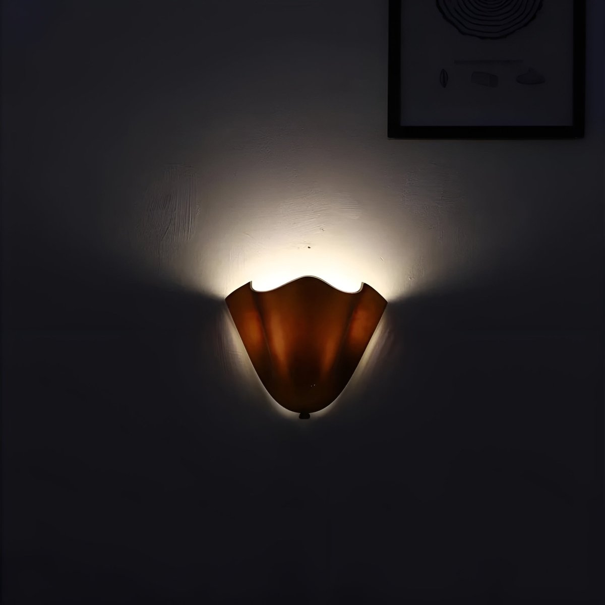 Retroglanz – Retro Buntglas LED Wandlampe