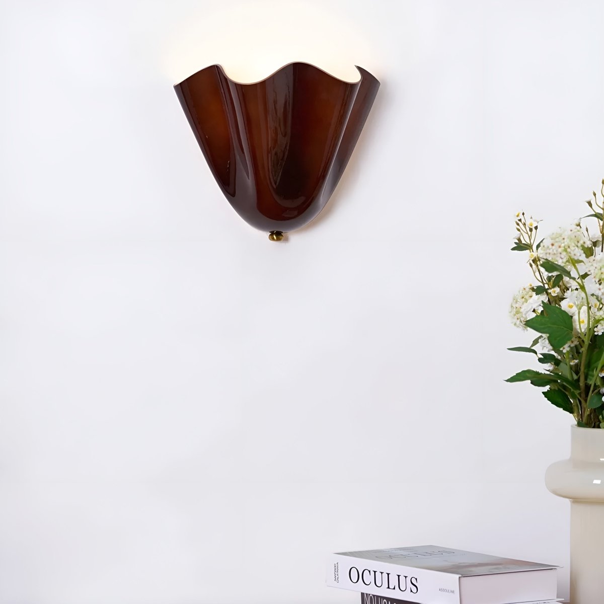 Retroglanz – Retro Buntglas LED Wandlampe