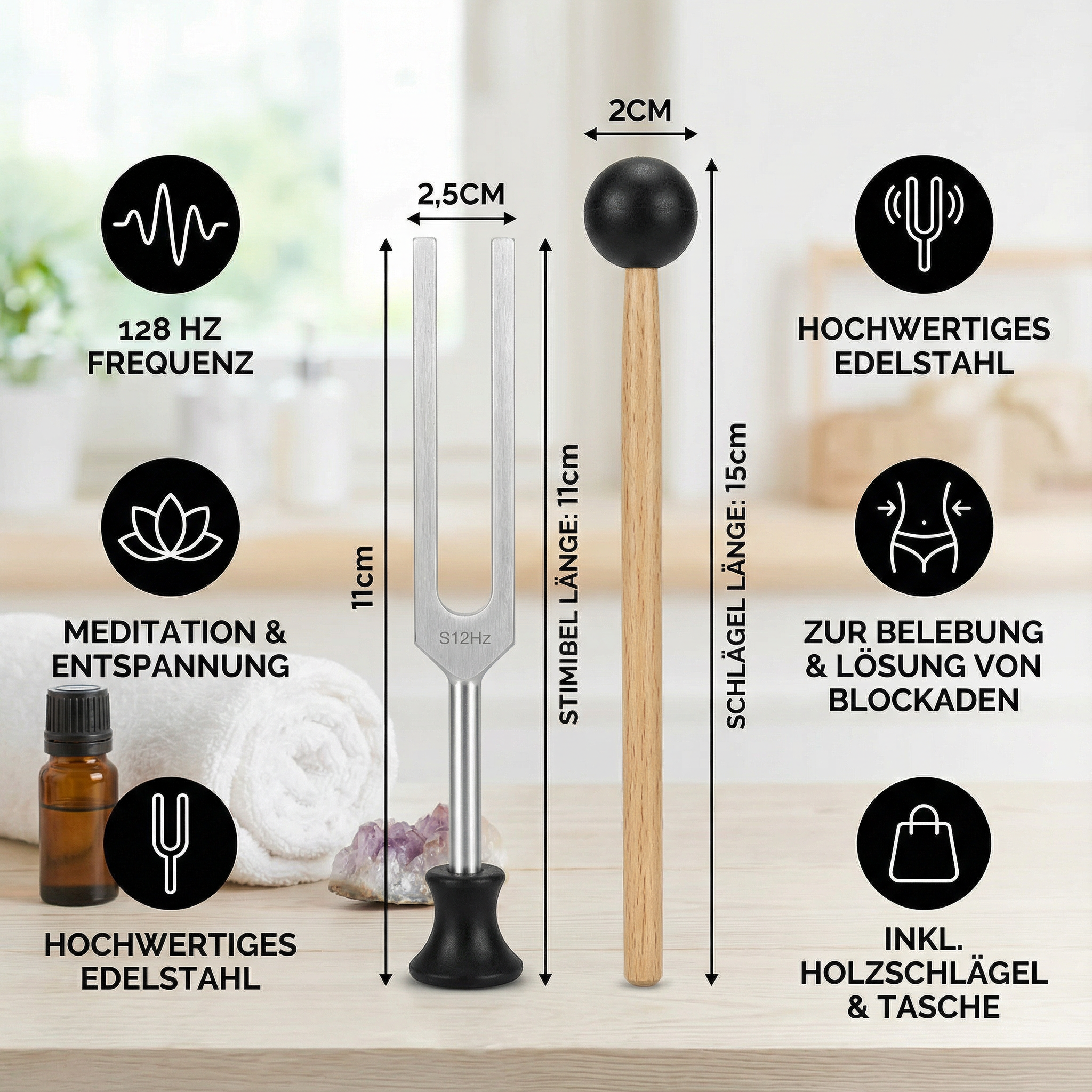 128 Hz Heil und Klang Instrument