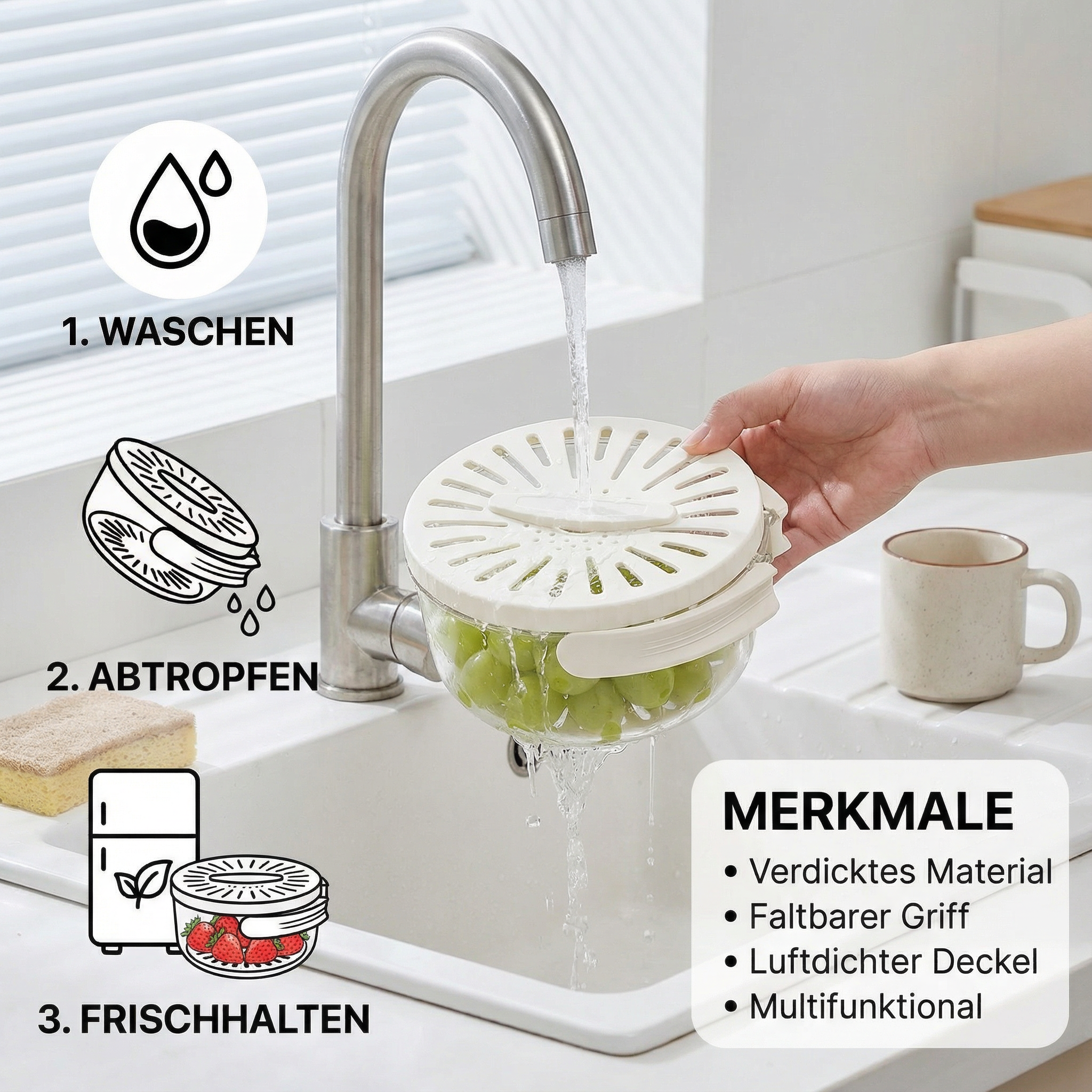 2in1 Abtropfschale